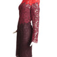 VALENTINO- Multi Color Lace Cocktail Dress, Size 10