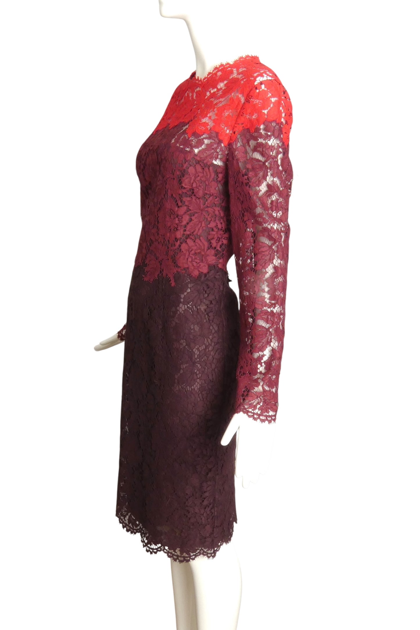 VALENTINO- Multi Color Lace Cocktail Dress, Size 10