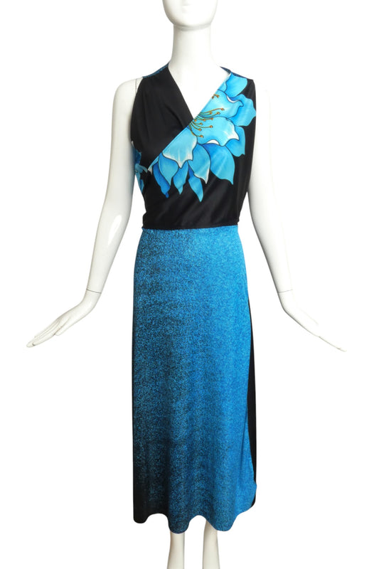 1980s 2pc Print Beach Ensemble, Size 8