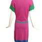 ROBERTA DI CAMERINO- AS IS 1990s Trompe L'oeil Knit Dress, Size 8