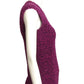 OSCAR DE LA RENTA- 1990s Purple Wool Boucle Sweater , Size Small