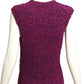 OSCAR DE LA RENTA- 1990s Purple Wool Boucle Sweater , Size Small