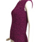 OSCAR DE LA RENTA- 1990s Purple Wool Boucle Sweater , Size Small