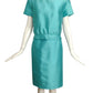LILLI ANN- AS IS 1960s 3pc Blue Shantung Ensemble, Size 6