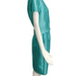 LILLI ANN- AS IS 1960s 3pc Blue Shantung Ensemble, Size 6