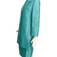 LILLI ANN- AS IS 1960s 3pc Blue Shantung Ensemble, Size 6