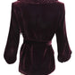 CHLOE- Purple Velvet Smoking Jacket, Size 6