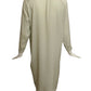 CHLOE- 1980s Dove Grey Silk Jacquard Dress, Size 10