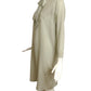CHLOE- 1980s Dove Grey Silk Jacquard Dress, Size 10