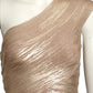 HERVE LEGER- NWT Metallic Gold Bandage Knit Mini Dress, Size XS