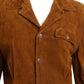 RALPH LAUREN PURPLE LABEL- 1990s Brown Suede Skirt Ensemble, Size 8