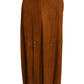 RALPH LAUREN PURPLE LABEL- 1990s Brown Suede Skirt Ensemble, Size 8