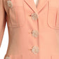 CHEAP & CHIC MOSCHINO- 1990s Pink Crepe Skirt Suit, Size 6