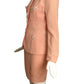 CHEAP & CHIC MOSCHINO- 1990s Pink Crepe Skirt Suit, Size 6