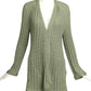 MISSONI- 1970s Green Knit Cardigan, Size 8