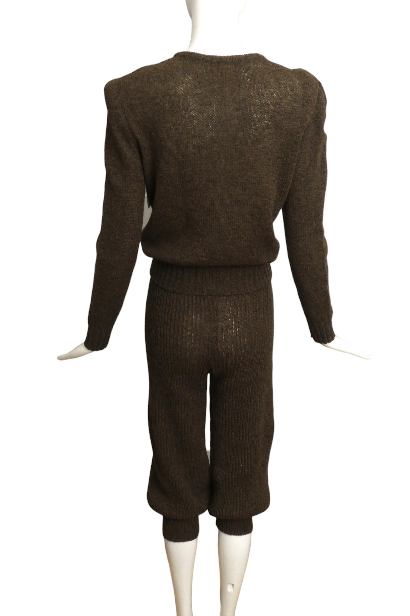 KRIZIA- 1980s Knit Sweater & Pant Ensemble, Size 6