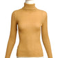 CHRISTIAN DIOR- 1960s Metallic Gold Knit Turtleneck Sweater, Size 2