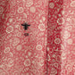 CHRISTIAN DIOR- Red Printed Silk Blouse, Size 8