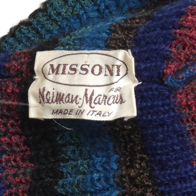 MISSONI- 1970s Striped Wool Stocking Cap