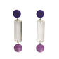EMPORIO ARMANI- NWT Pierced Lucite Cylindrical Drop Earrings