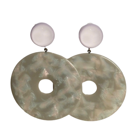 EMPORIO ARMANI- NWT Lucite Hoop Earrings