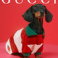 GUCCI- NWT 2022 Striped Dog Polo Shirt, Size Large