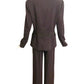 CHRISTIAN DIOR- 2001 Brown Wool Pant Suit, Size 8