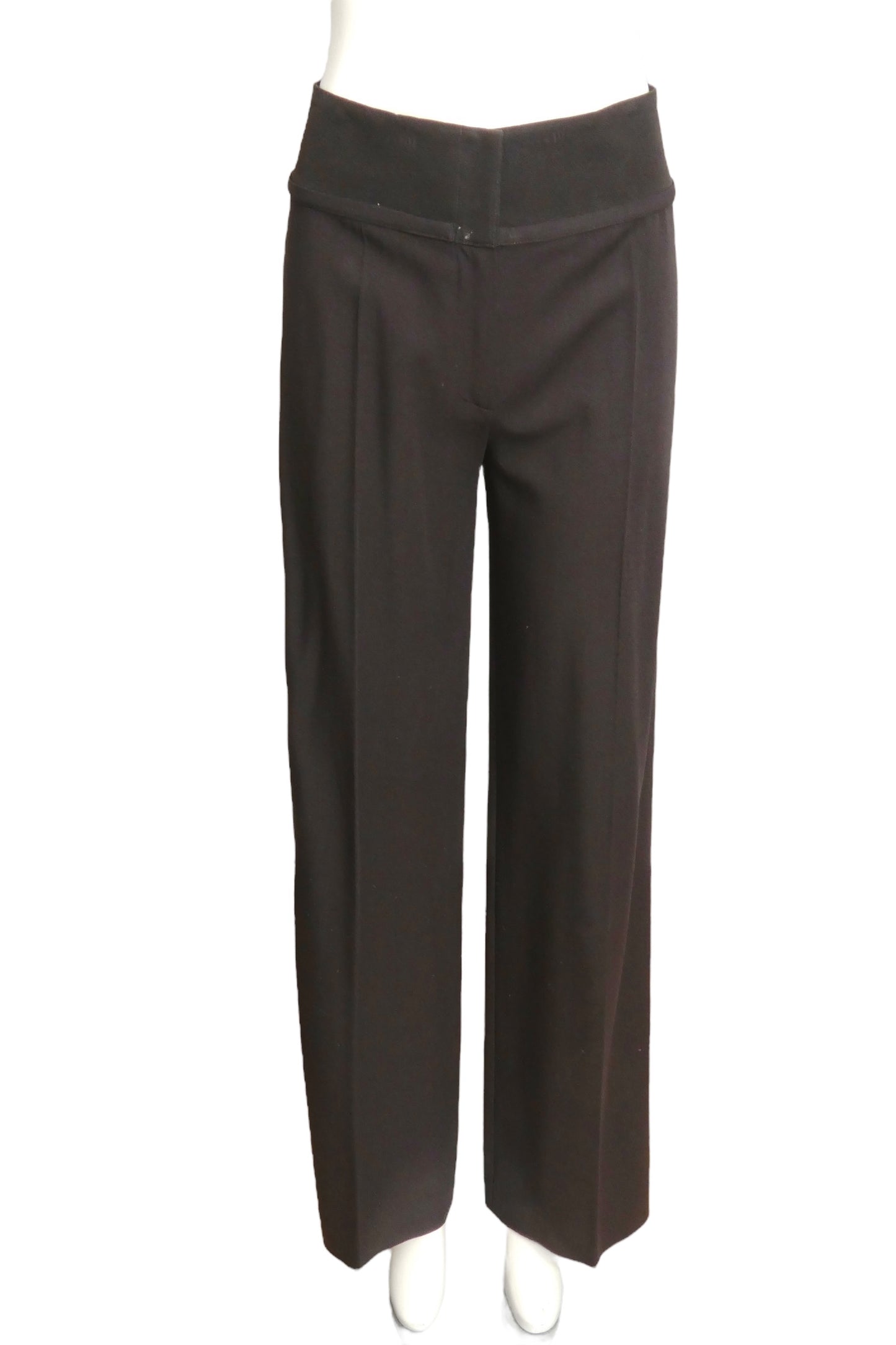 CHRISTIAN DIOR- 2001 Brown Wool Pant Suit, Size 8