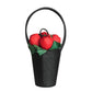 LULU GUINNESS-  NWT Black & Red Straw "Baby Florist" Purse