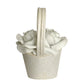 LULU GUINNESS- Blue Straw Rose Basket Purse