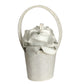 LULU GUINNESS- Blue Straw Rose Basket Purse