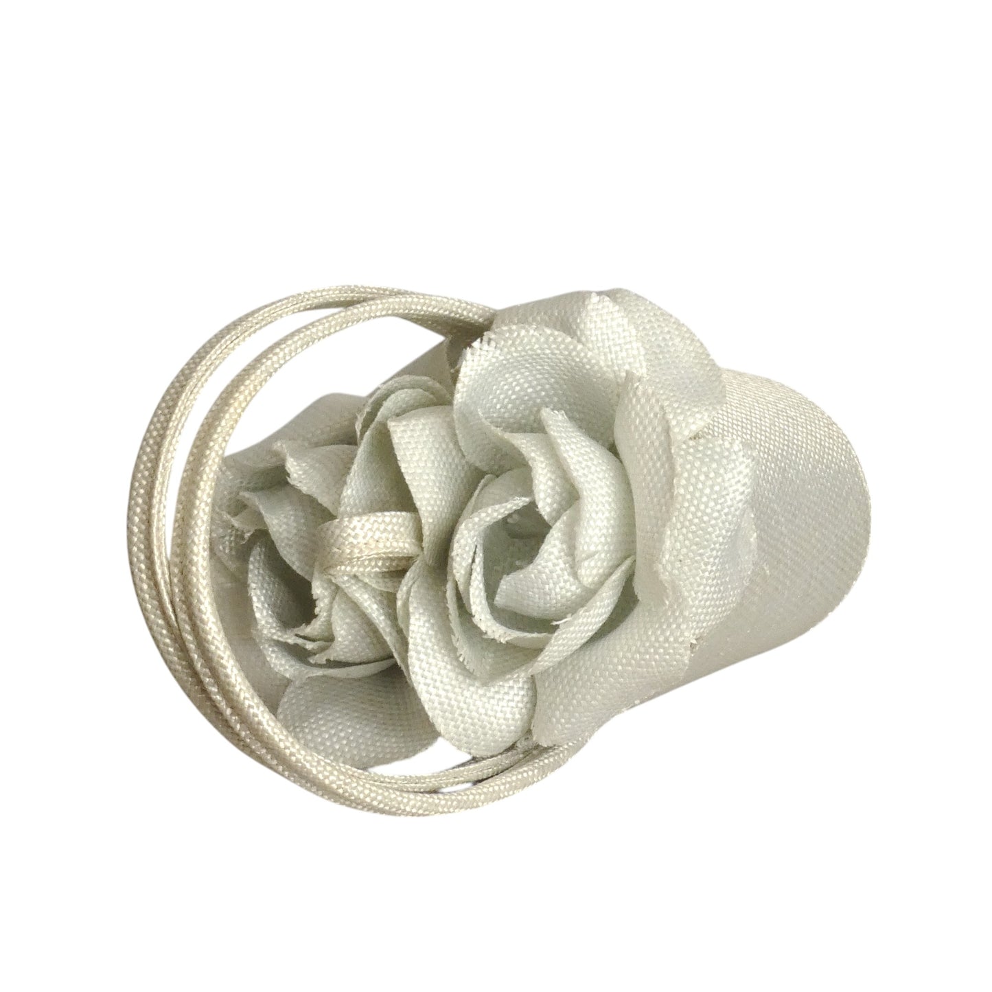 LULU GUINNESS- Blue Straw Rose Basket Purse