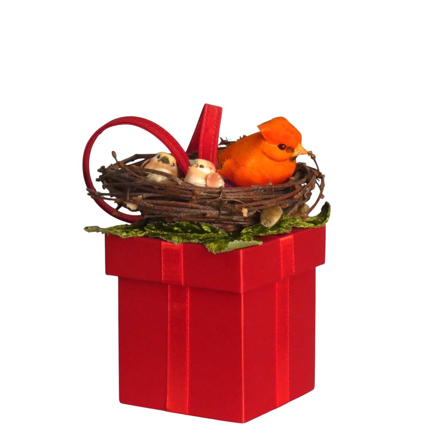 LORREN BELL- Red Birds Nest Box Purse