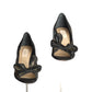 VALENTINO-Black Lace Bow Pumps, Size 36.5