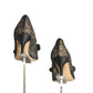 VALENTINO-Black Lace Bow Pumps, Size 36.5