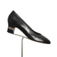 CHANEL- Black Patent Cap Toe Pumps, Size 39