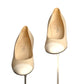CHANEL- Beige & Ivory Cap Toe Pumps, Size 39