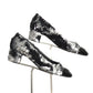 CHANEL- 2021 Black & Silver Sequin Pumps, Size 39