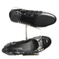 CHANEL- 2021 Black & Silver Sequin Pumps, Size 39