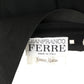 GIANFRANCO FERRE- 1980s Black Wool Asymmetrical Waist Skirt, Size 12