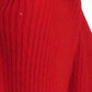 CHANEL- AS IS 1980s Red Cashmere Sweater, Size 8