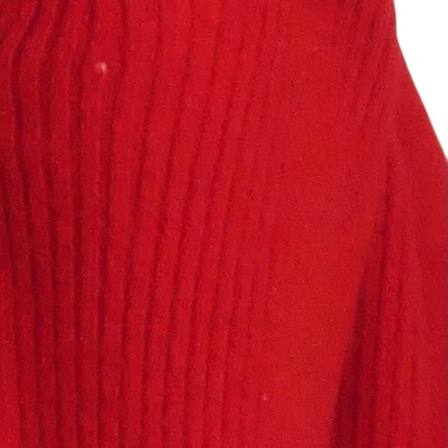 CHANEL- AS IS 1980s Red Cashmere Sweater, Size 8
