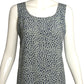 CHANEL BOUTIQUE- 1980s Printed Silk Shell, Size 4