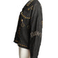DKNY- 1989 Black Studded Denim Jacket, Size 8