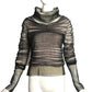 BYRON LARS- Black Tulle & Knit Sweater, Size 8