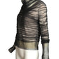 BYRON LARS- Black Tulle & Knit Sweater, Size 8