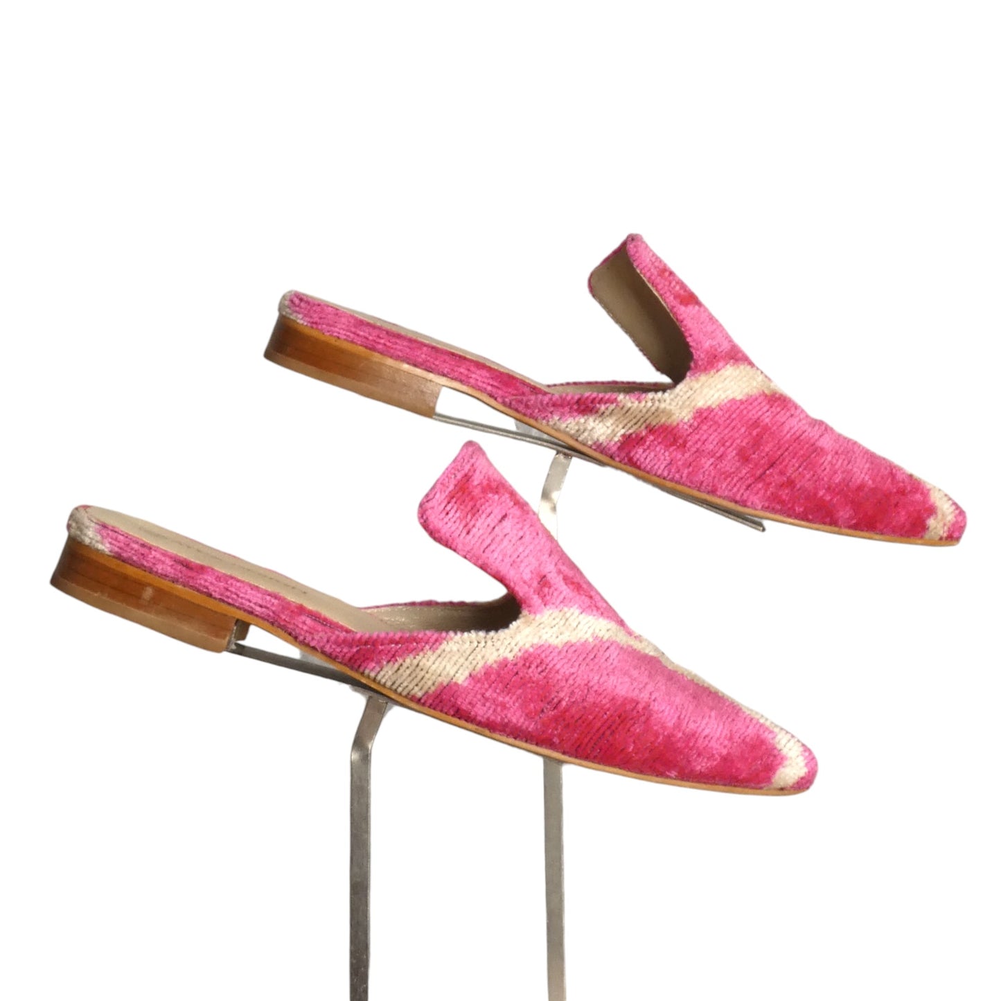 AYCA DESIGN- Pink Tapestry Slides, Size 37