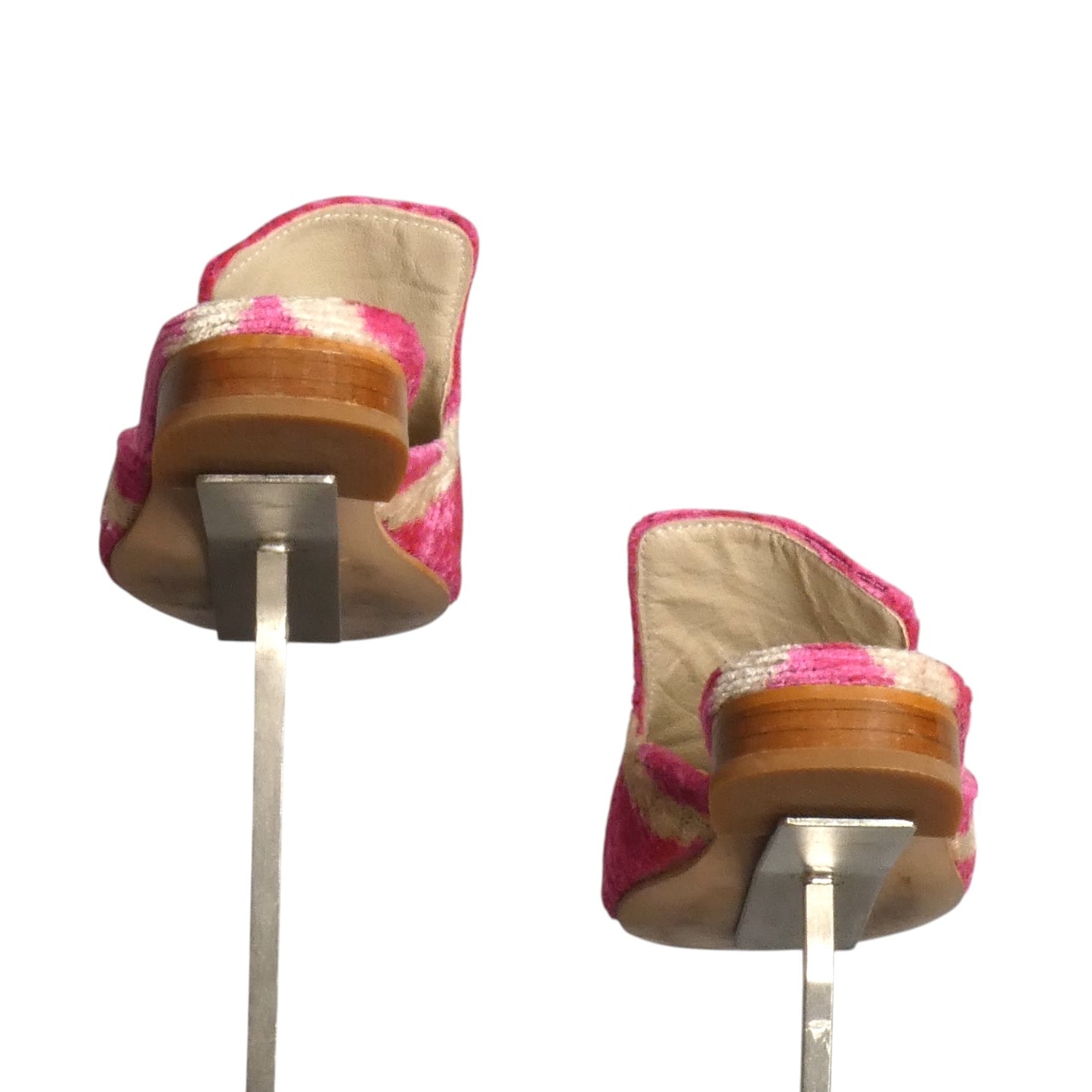 AYCA DESIGN- Pink Tapestry Slides, Size 37