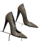 GIUSEPPE ZANOTTI- Black Leather Studddedc Pumps, Size 37