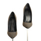 GIUSEPPE ZANOTTI- Black Leather Studddedc Pumps, Size 37